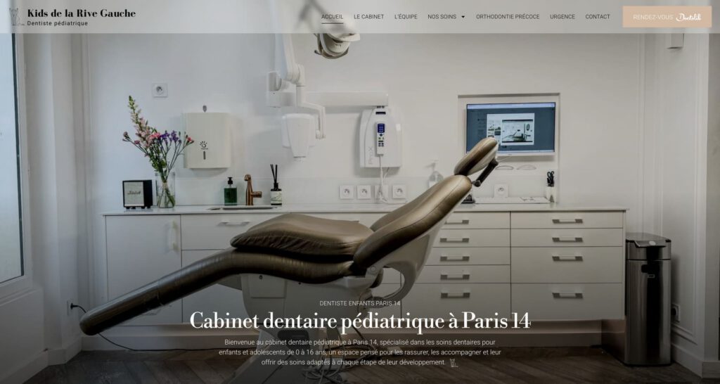 Site web Dr Agathe BRES — Dentiste pédiatrique · Paris 14e · Réalisation SeeSmile